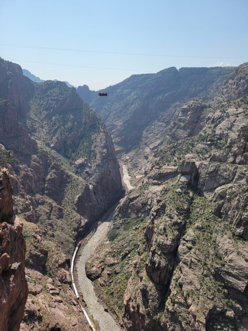 Cable car in mountain