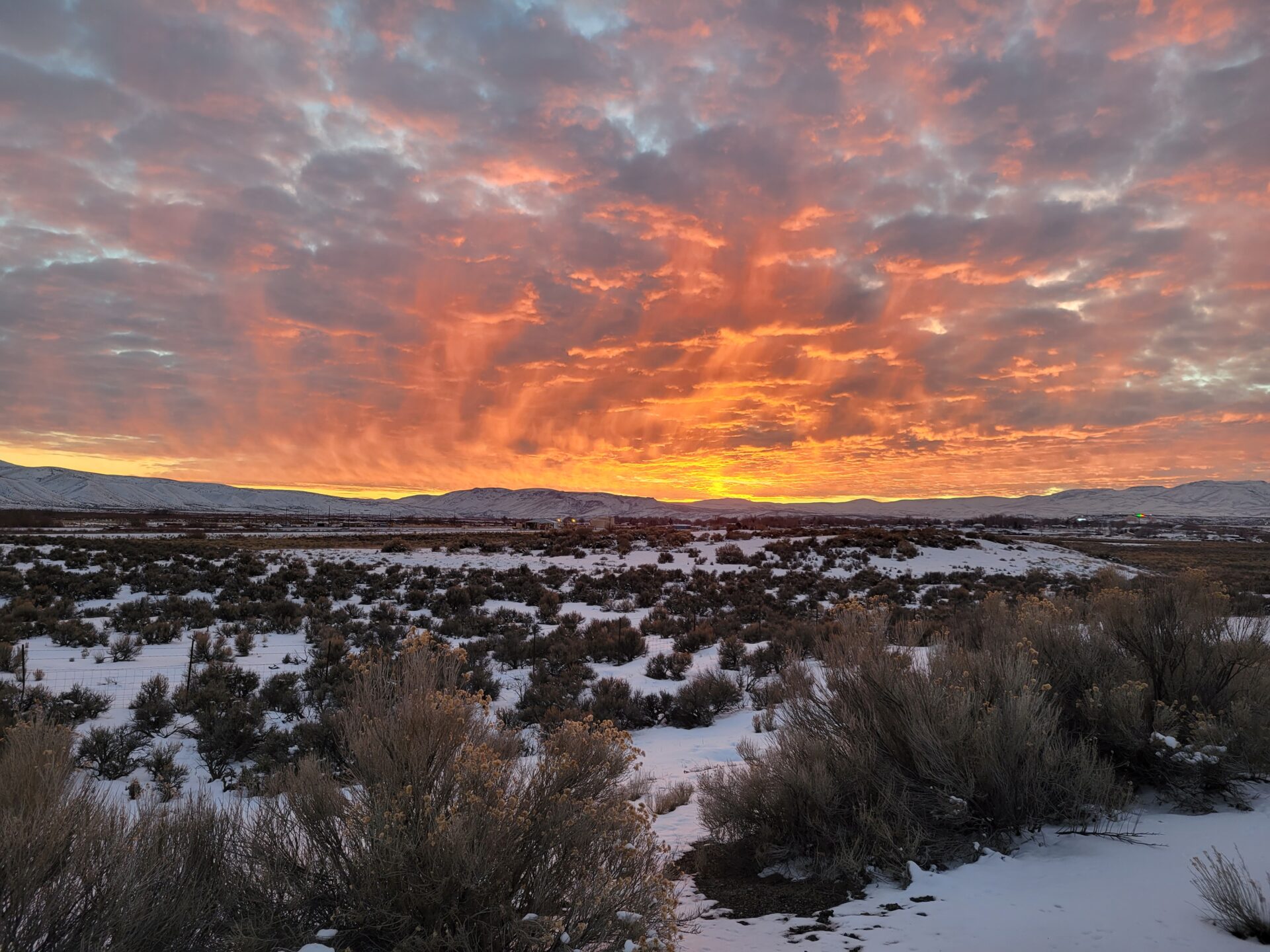 Colorful Winter Morning Sunrise