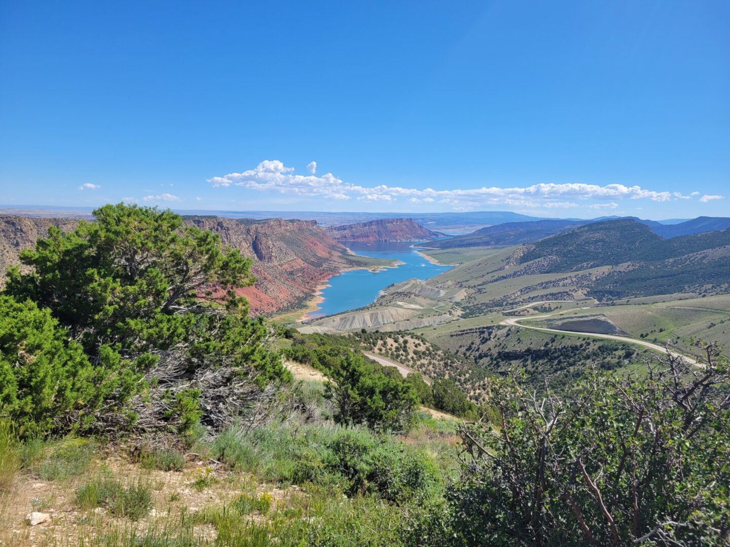 A view at the Flamingo Gorge National Recreation Area