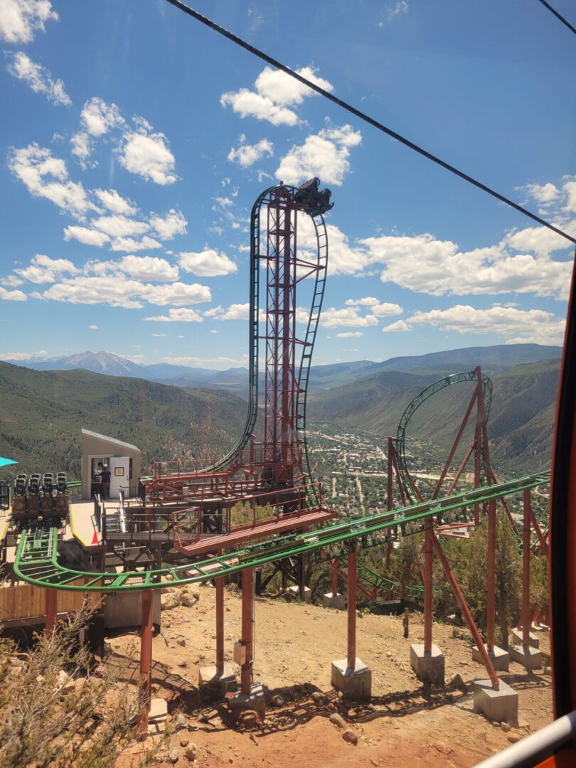 Roller coaster at the Glenwood Caverns Adventure Park