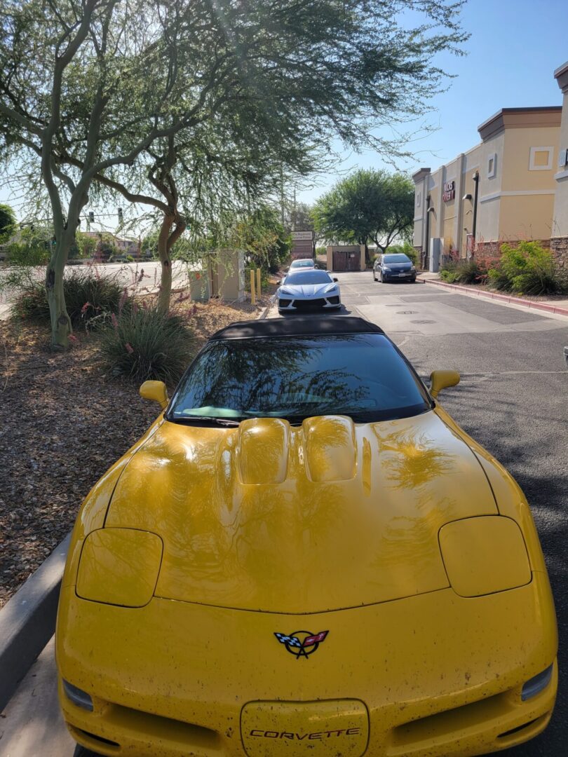 A Yellow sports Car